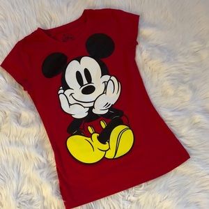 Mickey Mouse Front & Back Tee Sz Small